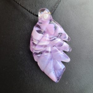 Pink and purple lead pendant