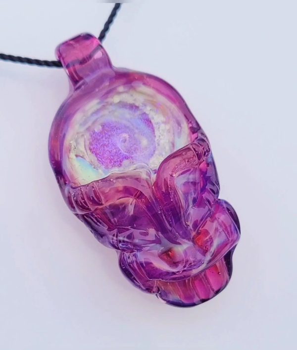 Purps with slyme mix glow stealie pendant