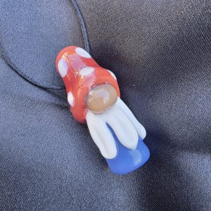 Mushroom Cap Gnome Pendant